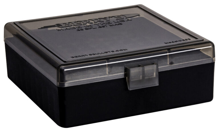 Berry's 75321 Ammo Box 38Special/357Mag Smoke/Black Polypropylene 100rd