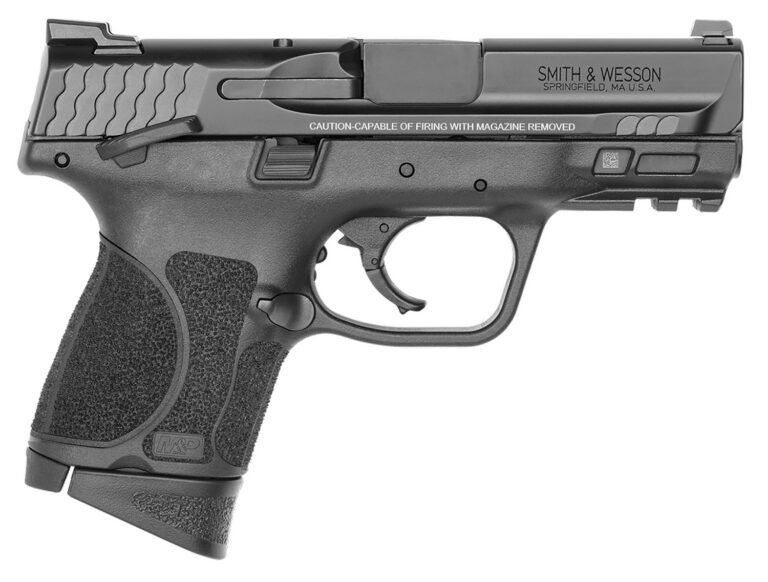 Smith & Wesson 12482 M&P M2.0 Sub-Compact 9mm Luger 12+1, 3.60" Black Armornite Stainless Steel Barrel & Serrated Slide, Matte Black Polymer Frame w/Picatinny Rail