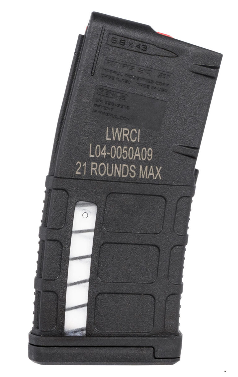 LWRC 200-0123A01 PMAG 6.8 SPC SIX8 20rd Black Detachable