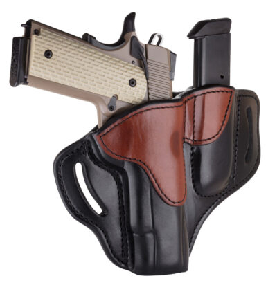 1791 Gunleather BH1M1BLBR BH1M1  Black/Brown Leather OWB Browning Hi-Power/Colt