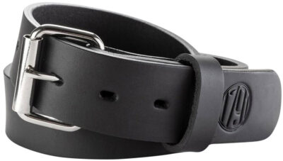 1791 Gunleather BLT013236SBLA 01  Gun Belt Stealth Black Leather 32/36 1.50″ Wide Buckle Closure