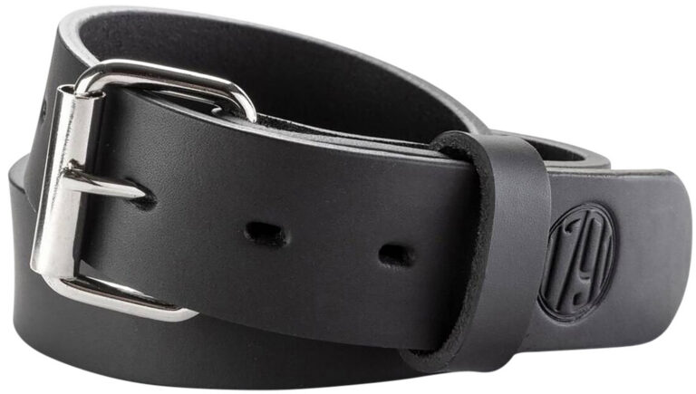 1791 Gunleather BLT013236SBLA 01 Gun Belt Stealth Black Leather 32/36 1.50" Wide Buckle Closure