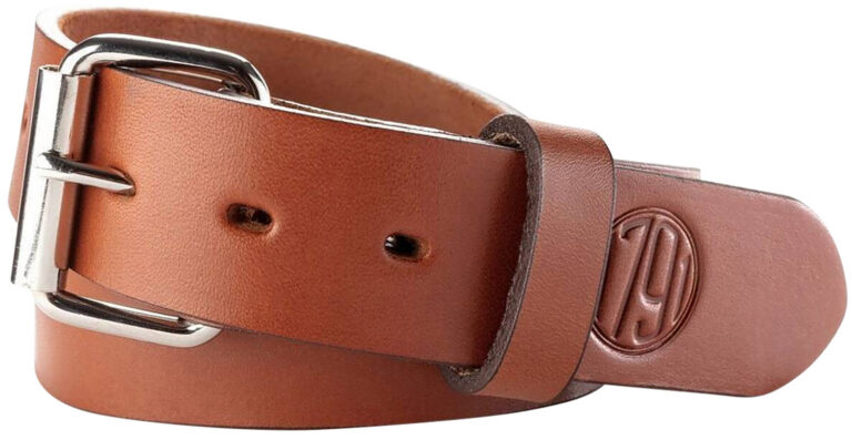 1791 Gunleather BLT013842CBRA 01 Gun Belt Classic Brown Leather 38/42 1.50" Wide Buckle Closure
