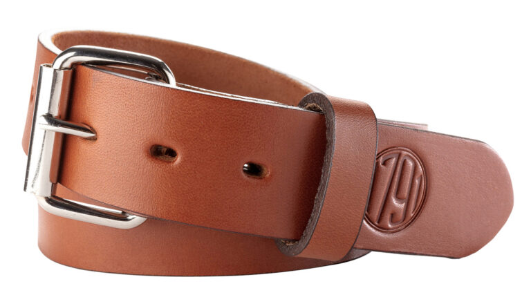 1791 Gunleather BLT014246CBRA 01 Gun Belt Classic Brown Leather 42/46 1.50" Wide Buckle Closure
