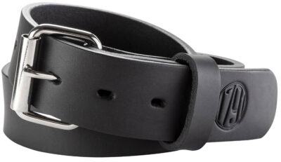 1791 Gunleather BLT014650SBLA 01  Gun Belt Stealth Black Leather 46/50 1.50″ Wide Buckle Closure
