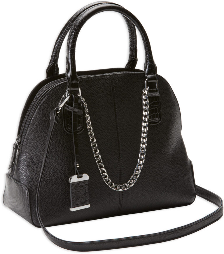 Satchel Purse WH S BK BK
