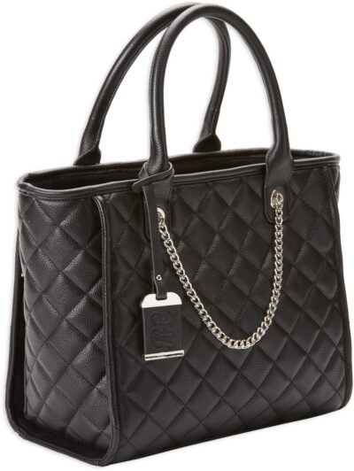 Bulldog BDP058 Tote Style Purse Quilted Black Nylon Shoulder Most Small Pistols