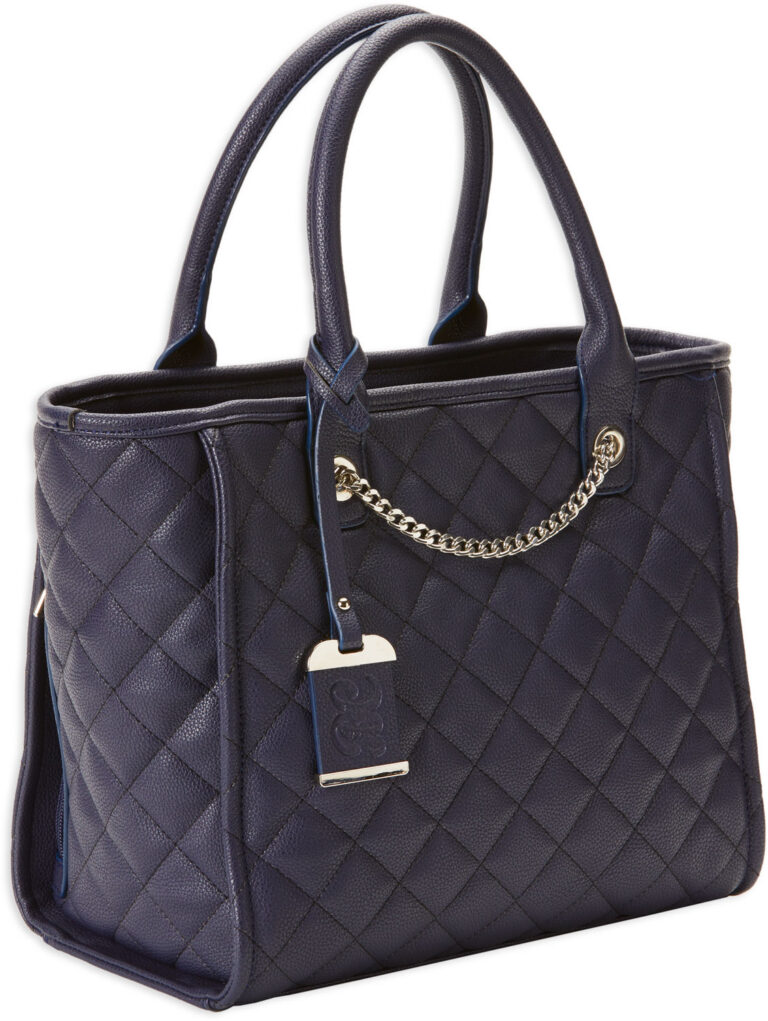 Bulldog BDP059 Tote Style Purse Quilted Navy Nylon Shoulder Most Small Pistols &