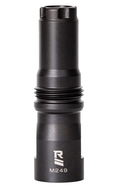 Rugged Suppressor MD001 M249 Muzzle Device Black with 9/16×24 LH Threads & Dual Taper Locking System for Surge762, Razor762 & Micro30 Suppressors