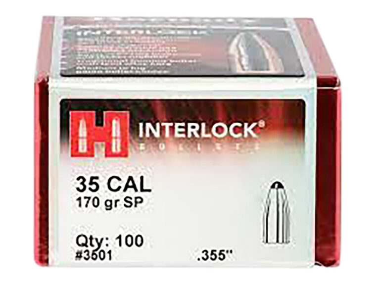 INTERLOCK® 35 CALIBER (0.355'') SPIRE POINT RIFLE BULLETS INTERLOCK .35 CALIBER (0.355 ) 170GR SP 100/BOX