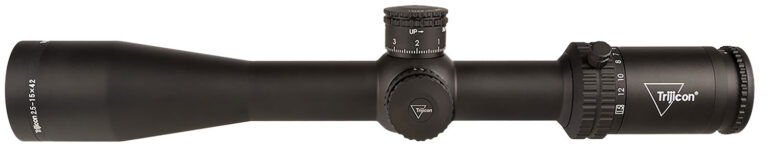 CREDO  2.5-15X42MM SFP ILLUMINATED RIFLE SCOPE CREDO 2.5-15X42MM SFP ILLUM RED MRAD CENTER DOT BLACK