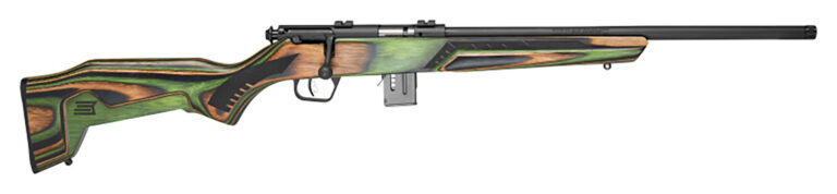 Savage 91936 Mark II Minimalist 22 WMR 10+1 18" Green Fixed Thumbhole Stock Matt