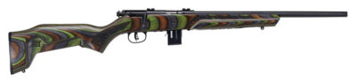 Savage 96636 Mark II Minimalist 17 HMR 10+1 18″ Green Fixed Thumbhole Stock Matt