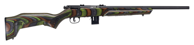 Savage 96636 Mark II Minimalist 17 HMR 10+1 18" Green Fixed Thumbhole Stock Matt