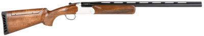Stevens 23224 555 Compact Trap 12 Gauge 3″ 1rd 26″ Black Semi-Gloss Vent Rib Barrel, Silver Oiled Turkish Walnut Fixed Adjustable Comb Stock Ambidextrous Hand