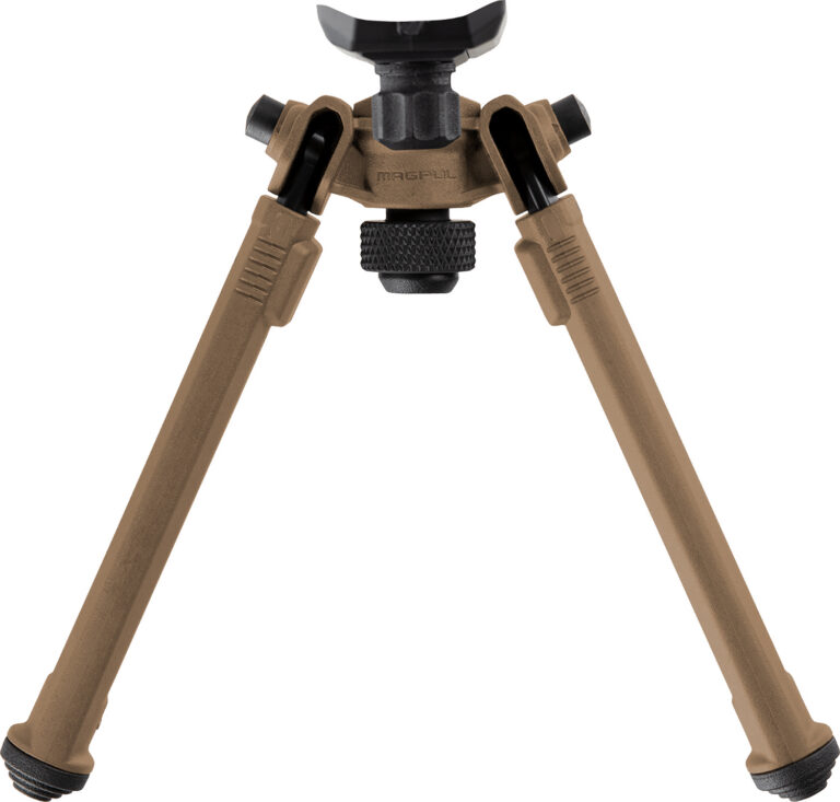 Magpul MAG1075-FDE Bipod made of Aluminum with Flat Dark Earth Finish, Sling Stud Attachment, 6.30-10.30" Vertical Adjustment & Rubber Feet for AR-Platform