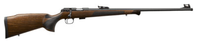 CZ-USA 02371 CZ 457 Premium Full Size 22 LR 5+1 24.80″ Black Nitride Black Nitride Steel Receiver Turkish Walnut Monte Carlo w/Decorative Forend Tip Stock Right Hand
