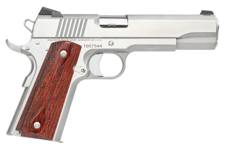 DAN WESSON RAZORBACK 10MM PISTOL 5" STS TRITIUM SIGHTS WOOD GRIPS 8RD