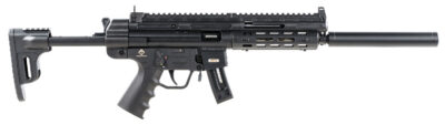 GSG GERGGSG1610ML GSG-16  Full Size 22 LR 10+1 16.25″ Black Black Polymer Receiver Black Collapsible w/Storage Compartment Stock Right Hand