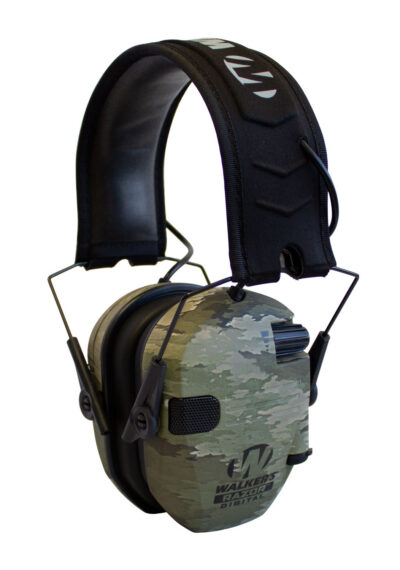 Walker’s GWPDRSEMAIX Razor PRO Digital Electronic Muff Polymer 23 dB Over the Head ATACS-IX Camo/Black Adult