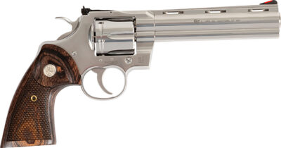 CLT PYTHON 357MAG 6 SS WALNUT GRIPS 6RD