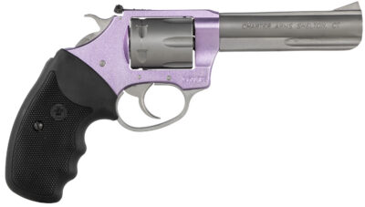 Charter Arms 52242 Pathfinder Lite 22 LR 8rd 4.20″ Matte Stainless Stainless Steel Barrel, Lavender Aluminum Frame, Matte Stainless Cylinder, Black Finger Grooved Rubber Grip, Exposed Hammer