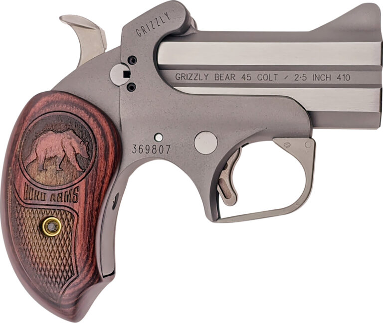 Bond Arms Grizzly Rough Series 45 Colt/410 3" extended rosewood grips