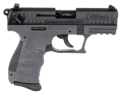 Walther P22 CA 22 lr Pistol 3.42″, Tungsten Gray