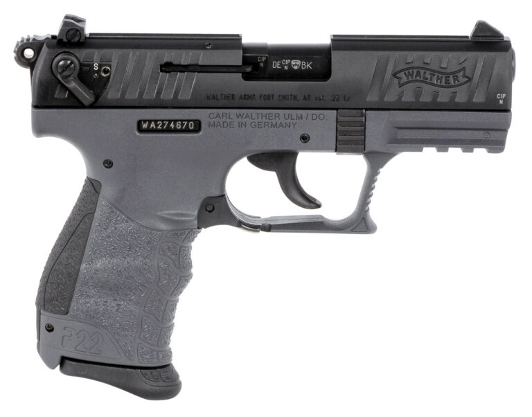 Walther P22 CA 22 lr Pistol 3.42", Tungsten Gray