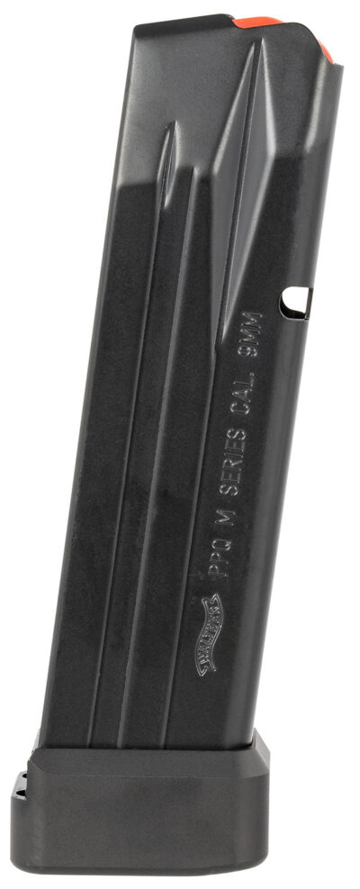 Walther Arms 2830400 OEM Black Detachable with Extension 15rd, 17rd for 9mm Luger Walther PPQ M2, PPQ M2 SF Pro