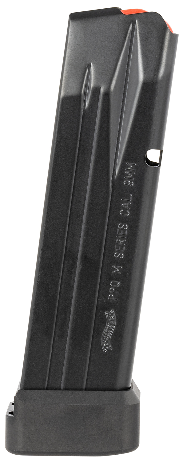 Walther Arms 2830400 OEM Black Detachable with Extension 15rd, 17rd for 9mm Luger Walther PPQ M2, PPQ M2 SF Pro