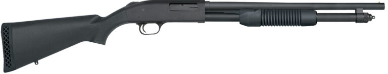 Mossberg 50698 590 Persuader 20 Gauge 6+1 3" 18.50" Cylinder Bore Barrel, Matte Blued Metal Finish, Drilled & Tapped Receiver, Synthetic Stock
