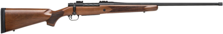 Mossberg 28132 Patriot Full Size 300 Win Mag 3+1 24" Matte Blued Fluted Threaded Barrel, Drilled & Tapped Matte Blued Stainless Steel Receiver, Walnut Fixed Stock, Right Hand