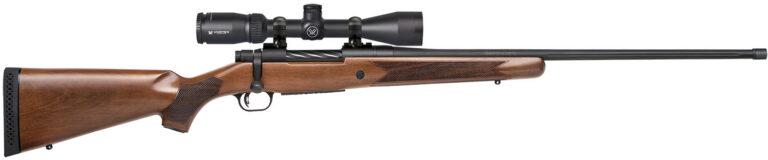 Mossberg 28124 Patriot 300 Win Mag Caliber with 3+1 Capacity, 24" Threaded/Fluted Barrel, Matte Blued Metal Finish & Walnut Stock Right Hand (Full Size) Includes Vortex Crossfire II 3-9x40mm Scope