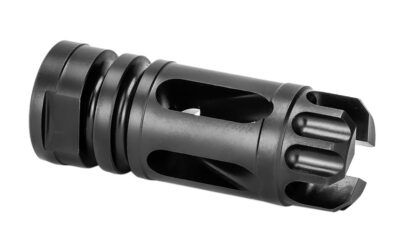 Griffin Armament XHP556FC Gate-LOK Flash Comp Black Nitride 17-4 Stainless Steel with 1/2″-28 tpi Threads, 2.21″ OAL & .863″ Diameter for 5.56x45mm NATO  M4SD, M4SDK, M4SD2 & 30SD Series Silencers