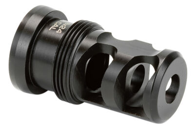 Griffin Armament TMPB65MM5824 Paladin 2 Port Taper Mount Black Melonite QPQ 17-4 Stainless Steel with 5/8″-24 tpi Threads, 1.88″ OAL & 1.07″ Diameter for 6.5mm