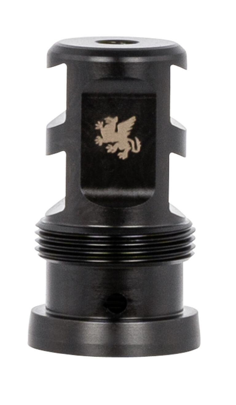 GRIFFIN ARMAMENT TMPB22C1228 Paladin 2 Port Muzzle Brake .22 Cal 1/2"-28 tpi 1.8