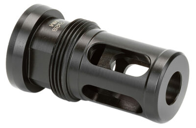 Griffin Armament GATMHC556 Taper Mount Hammer Comp Black Stainless Steel with 1/2″-28 tpi Threads, 1.94″ OAL & 1.08″ Diameter for 22 Cal