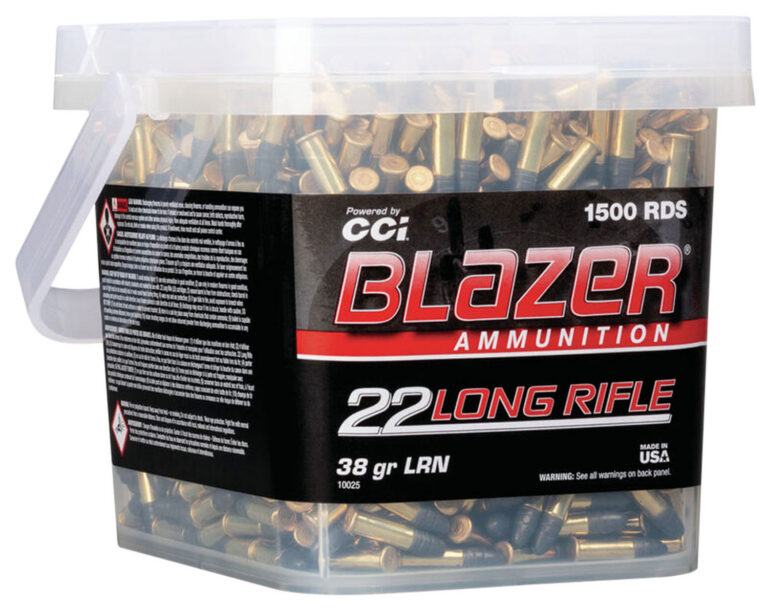 CCI 10025 Blazer 22 LR 38 gr Hollow Point (HP) 1500 Bx/ 1 Cs (Bucket)