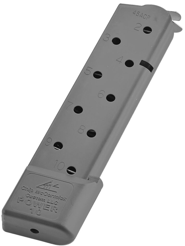 CMC Products 16150C Power Mag 10rd 45 ACP Fits 1911 Government Black Stainless Steel
