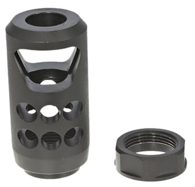Ruger 90641 American Muzzle Brake Black Matte Steel 11/16″x24 Threads, 2.20″ OAL, 1″ Diameter 45-70 Gov/450 Bushmaster