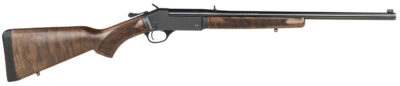 Henry H015450 Single Shot  450 Bushmaster Caliber with 1rd Capacity, 22″ Barrel, Overall Blued Metal Finish & American Walnut Stock, Right Hand (Full Size)