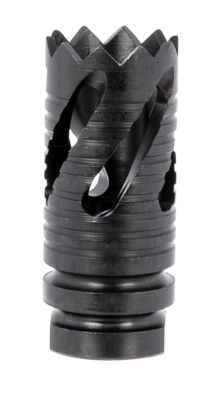 TacFire MZ10219MM Thread Crown Muzzle Brake 9mm Luger Black Oxide Steel