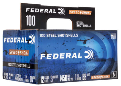 Federal WF142100BB Speed-Shok  12Gauge 3″ 1 1/4oz BBShot 100 Per Box/2 Case