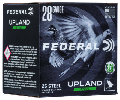 FEDERAL FIELD & RANGE STEEL 28GA 2 3/4″ 5/8OZ 7.5 UPLAND STEEL AMMO 25RD
