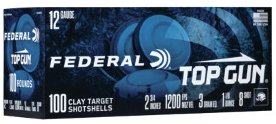 Federal Top Gun Shotgun Ammo 12 ga. 2.75 in. 3 Dr. 1 1/8 oz. 8 Shot 100 rd.