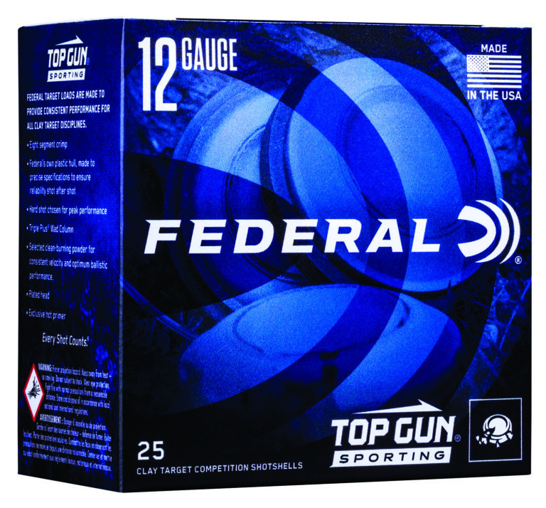 TOP GUN 12 GAUGE 2-3/4'' #8 SHOT SHOTGUN AMMO TOP GUN 12 GAUGE 2-3/4'' 1OZ #8 SHOT 1300 FPS 25/BOX