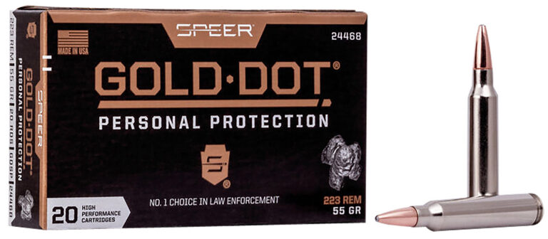 Federal 24468 Gold Dot  223 Rem 55 gr Speer Gold Dot 20 Bx/ 10 Cs