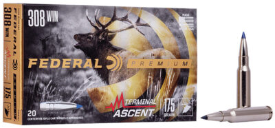 Federal P308TA1 Premium  308 Win 175 gr Terminal Ascent 20 Bx/ 10 Cs