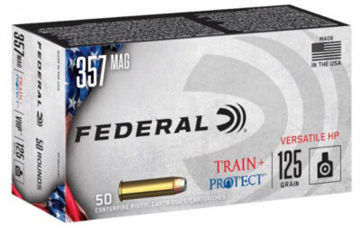 Federal TP357VHP1 Train + Protect  357Mag 125gr Versatile Hollow Point 50 Per Box/10 Case